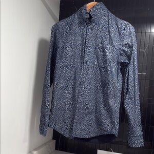 Denim & Flower Blue Casual Button Down Shirt